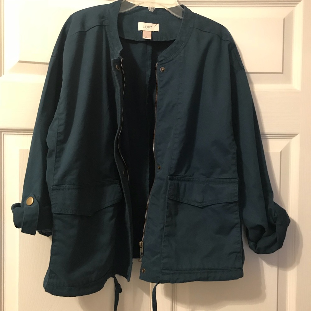 Teal blue-ish color jacket/coat